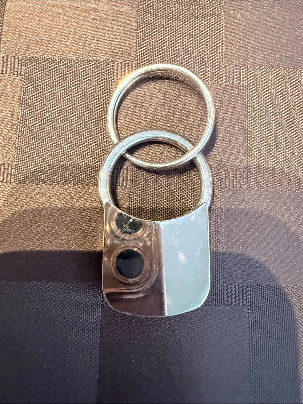 Vintage Acura Pull-and-Twist Valet Keychain Keyring - Black/Gold Chrome 37g